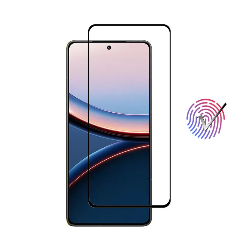 Next-gen For Xiaomi POCO F8 Pro Phone Screen Glass Support fingerprint unlocking Full Glue Soft fiber len film F8Pro