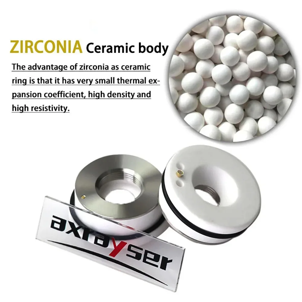 Fiber Laser Ceramic Body Nozzle Holder For Raytools Precitec WSX Laser Cutting Head Ceramic Ring