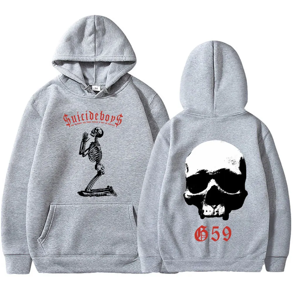 Suicideboys g59 Skelett Hoodies Männer Frauen Mode Gothic Vintage Sweatshirts Fleece warme Langarm lose Pullover Streetwear