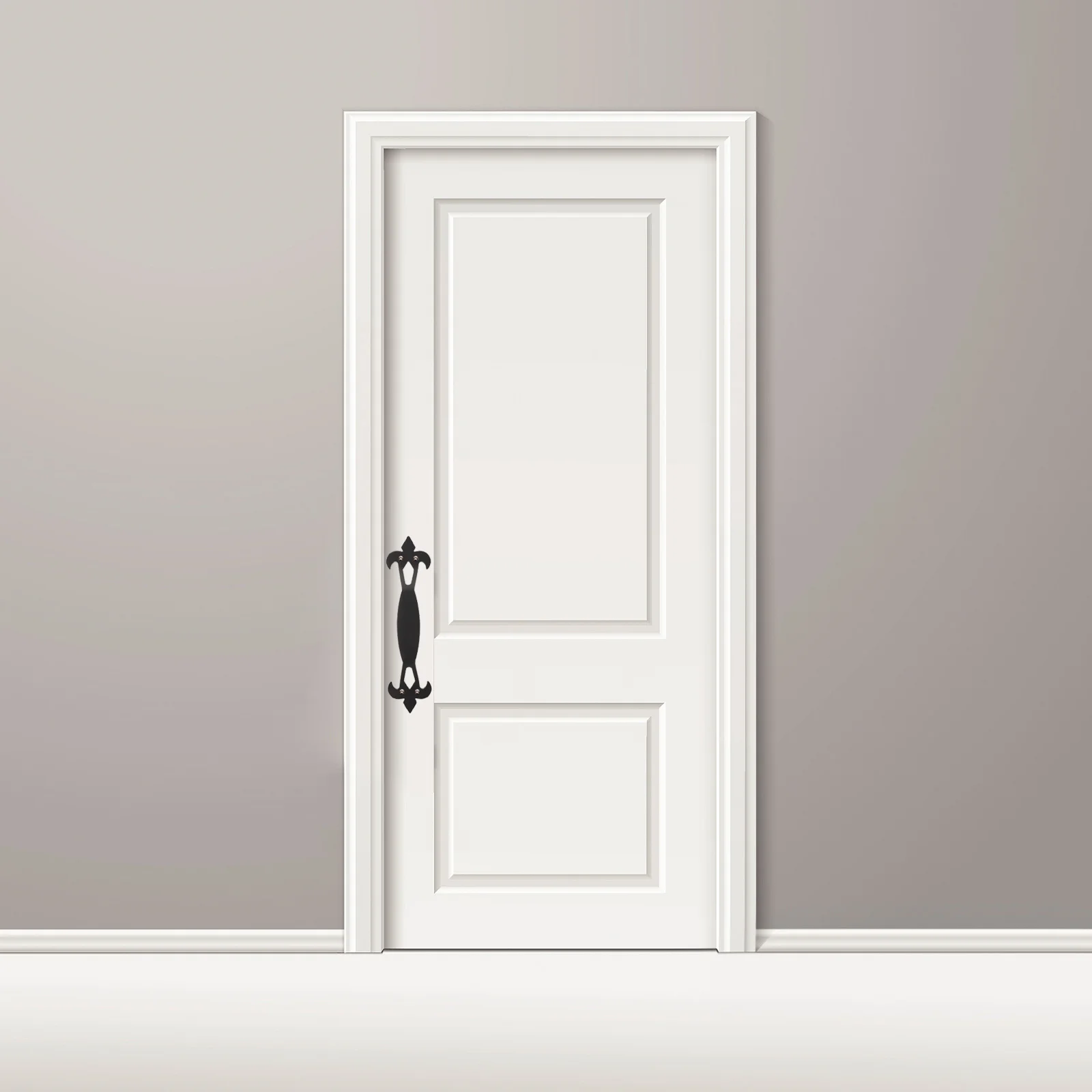 

Black Sliding Door Handle Carbon Steel Barn Long Base Pull Furniture Cabinet Knob Drawer Door Pull Furniture Cabinet Knob