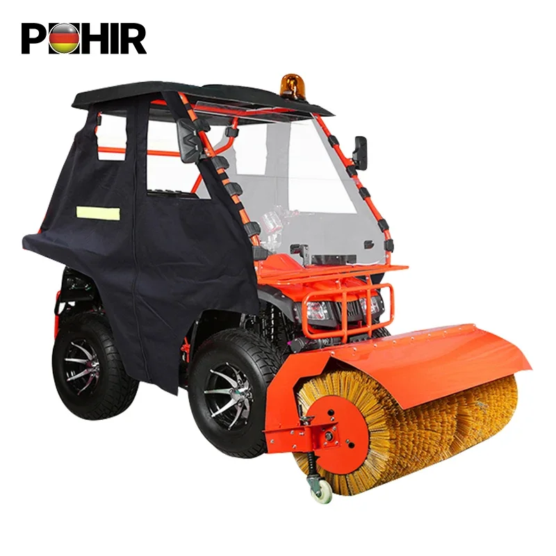 Snow Blower Machine Cleaning And Maintenance In Winter Snow Remove Snow Plough Blower Machine