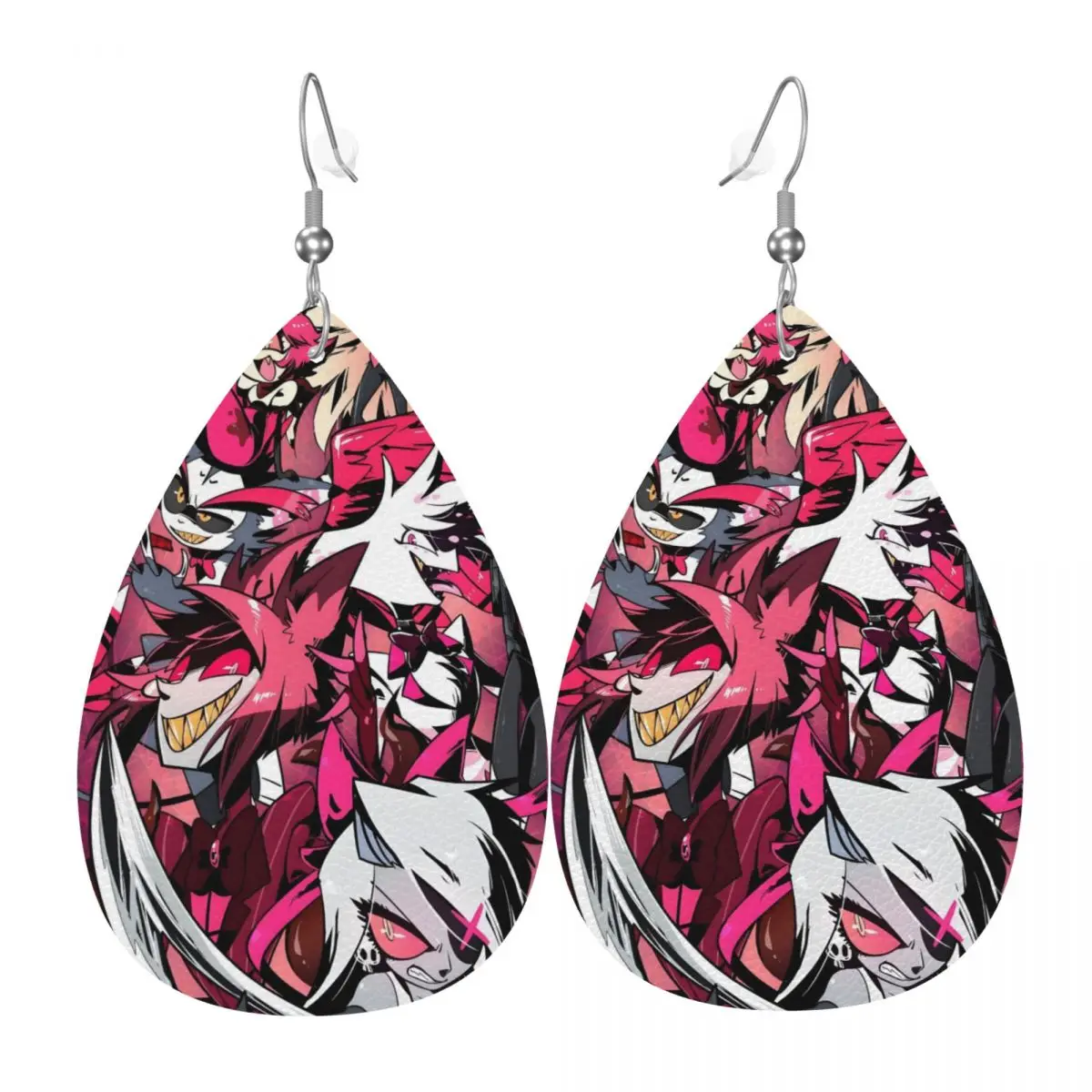 

Кожаные серьги-капли в стиле аниме для отелей на заказ, модные женские ювелирные аксессуары на День святого Валентина