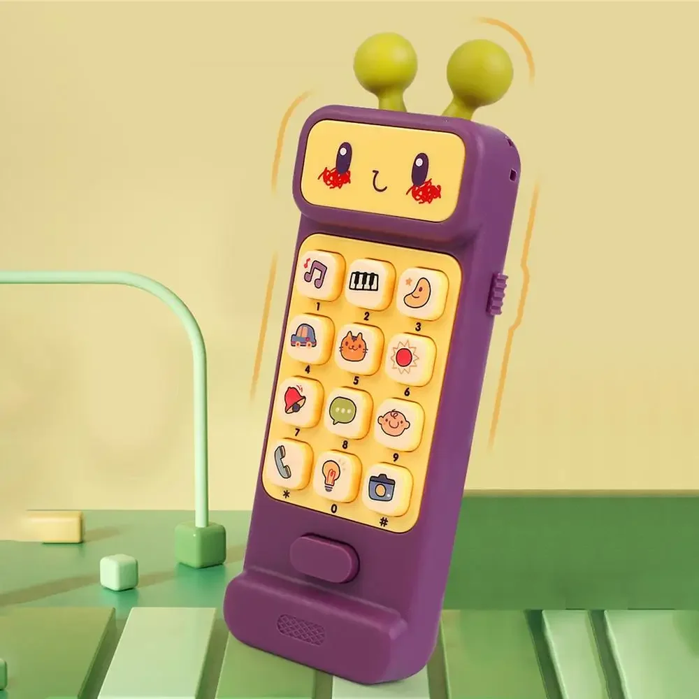Mobiele telefoonspeelgoed voor kinderen Simulatie Elektronische bediening Telefoonspeelgoed met muziek Licht Vroeg educatief muzikaal speelgoed voor jongens en meisjes
