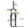 ZTTO MTB バイクエアフォーク 120 ミリメートルトラベルマウンテン自転車フロントサスペンション 26 27.5 29 インチ QR クイックリリースストレートチューブ 1 1/8