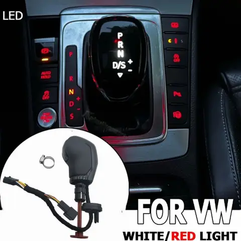 Accessori auto Per VW Golf MK6 MK7 Passat B7 Tiguan MK2 Skoda Octavia Sedile Automatico Nero Pomelli Del Cambio