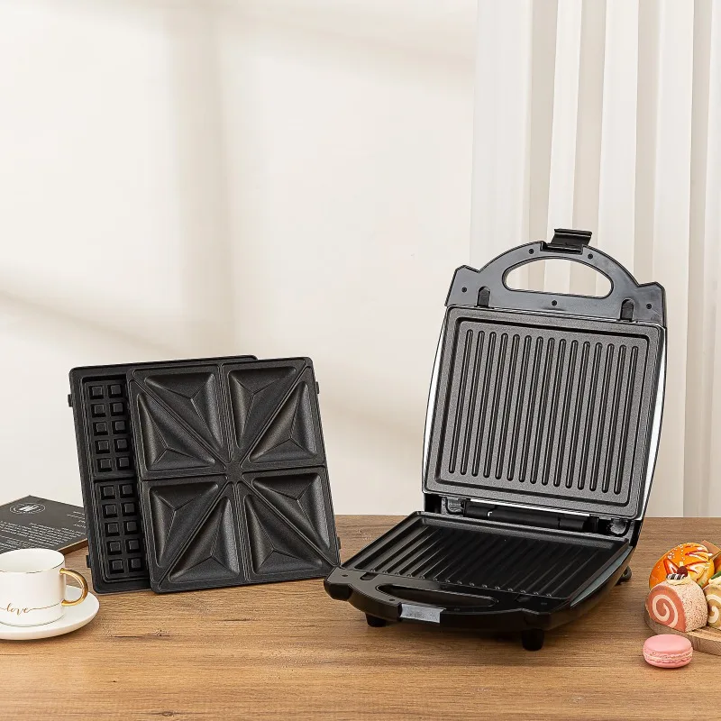 

New Sandwich Maker Non-Stick Bakeware Cake Popular Special Design Portable Mini Non-Stick 4 Slice Grill Sandwich Maker Toaster