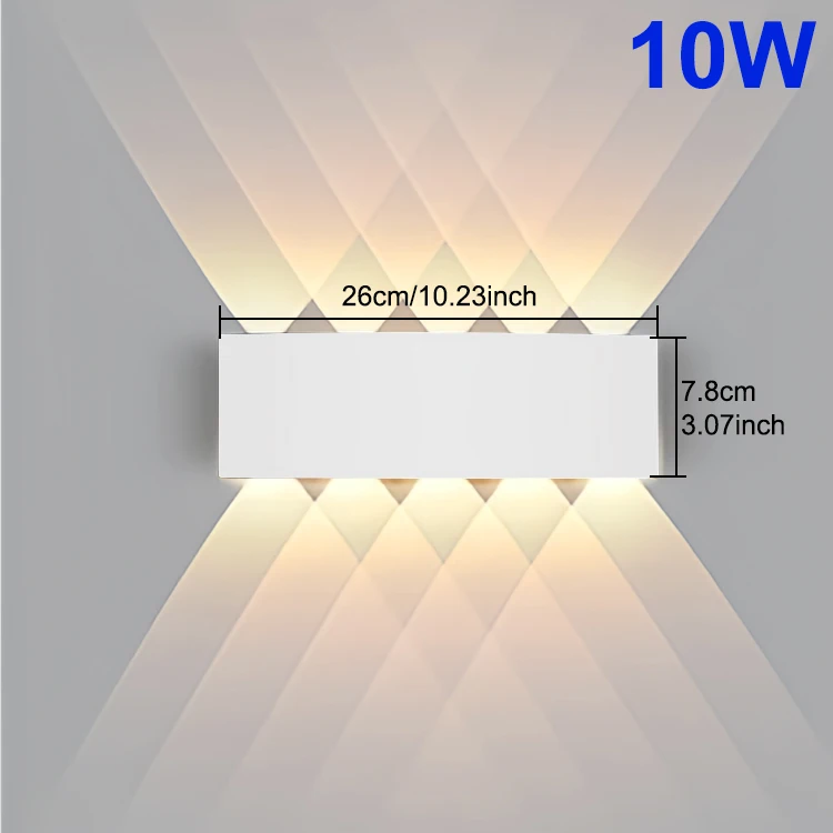 LED Wandlamp Waterdicht IP65 Buiten Wandlamp Tuin Veranda Licht Decor Tuin Yard Badkamer Slaapkamer Woonkamer AC85-265V