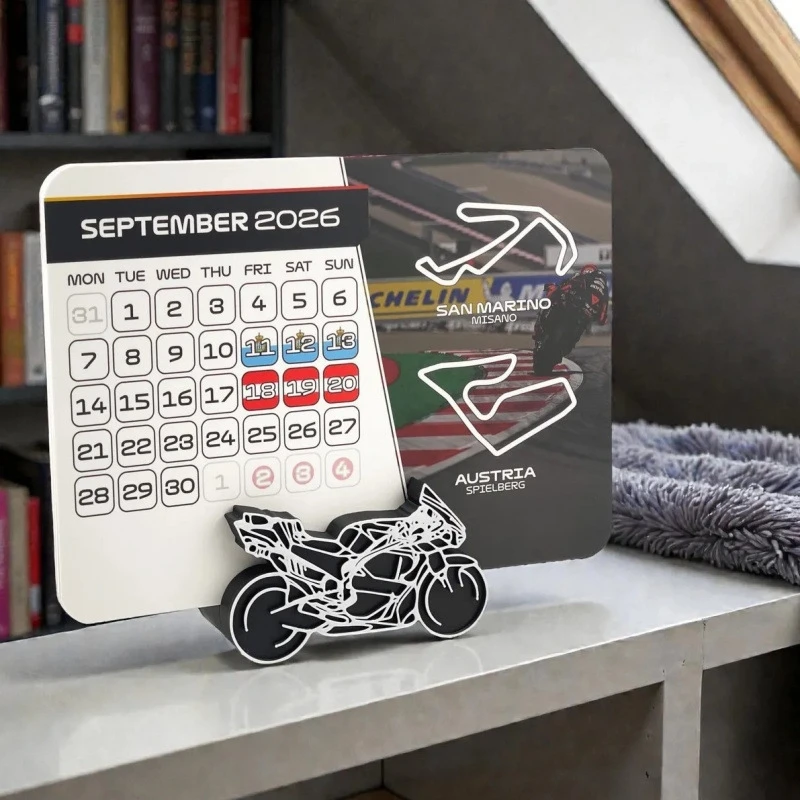 MotoGP 2026 Calendar Wall Poster Race Schedule For Motorcycle Fans Sporty Collectible Decor For Home Desk Gift For new year
