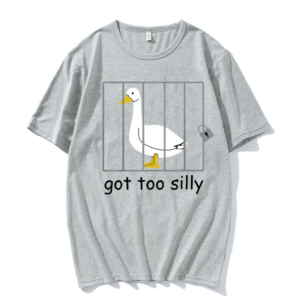 مضحك ميمي إيلي أوزة موقف حصلت على سخيفة جدا تي شيرت الرجال النساء Hot البيع Harajuku موضة خمر تي شيرت قصيرة الأكمام تي شيرت #5