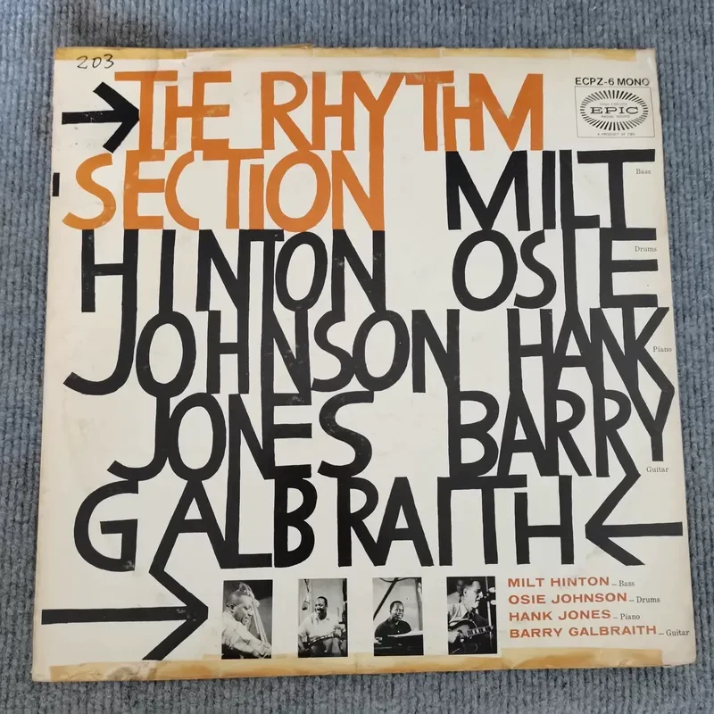 

Jazz Quartet The Rhythm Section 12 LP Vinyl Record for Jazz Music Enthusiasts Collectors Vintage Audio Collection