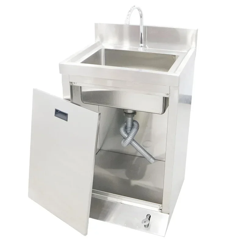 

Hot SalesCommercial Equipment 201 And 304 Stainless Steel Material Portable Kitchen Sinks Portable Basin Sink Wash Hand With Sta