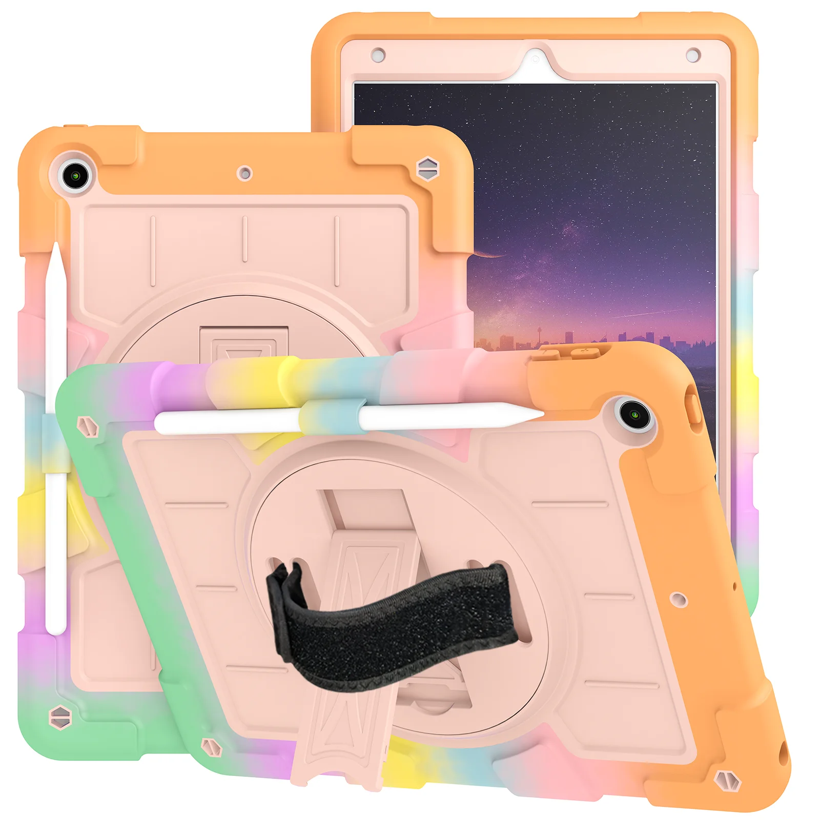 Tablet Case for iPad7/8/9/10 Pro11 Air4/5 10.9 mini6 A2567 A2568 Kids soft silicone shockproof environmental protection cover