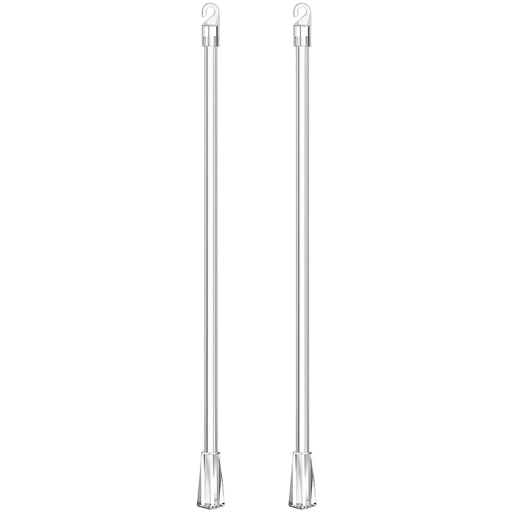 2pcs Drapery Blind Pull Hook Rod Wands Window Blind Pull Stick Plastics Blind Opener Home Curtain Hardware Accessories