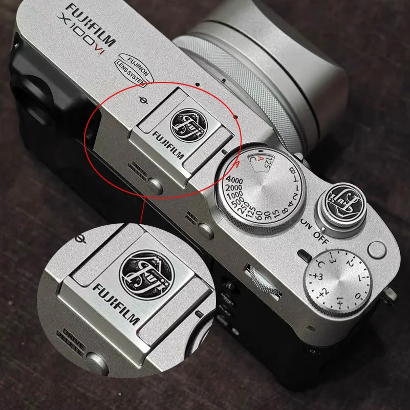 Osłona gorącej stopki aparatu do Fujifilm X100V X100VI przycisk spuszczania migawki