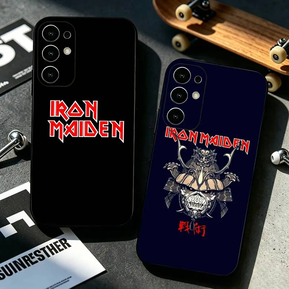 I-Iron Maiden Rock Band  Phone Case Black Silicone Soft For Samsung S25,S24,S21,S22,S23,S30,Ultra,S20,Plus,Fe,Lite