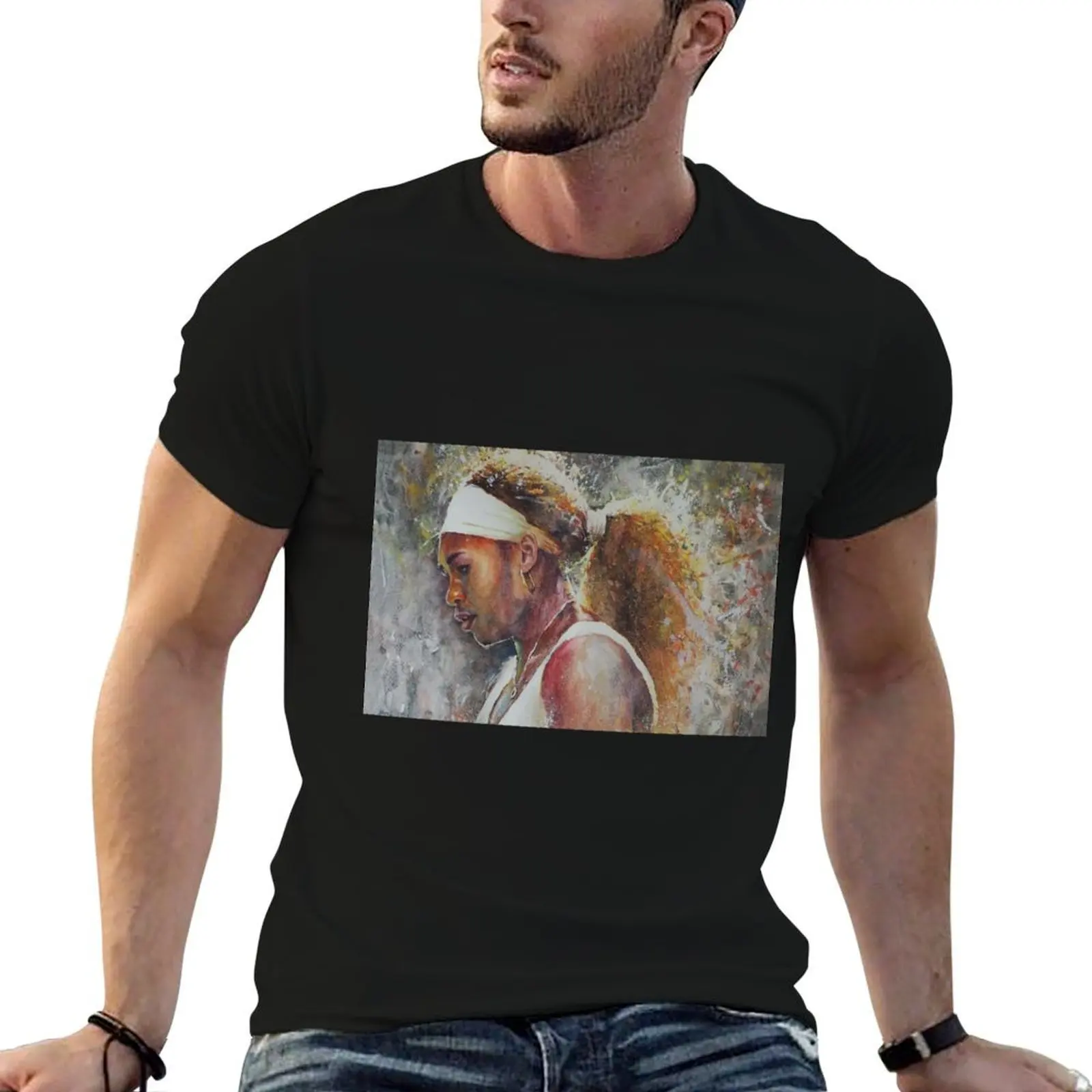 

Serena Williams - Portrait 7 T-Shirt man t shirts cotton man t shirt cotton T-Shirt