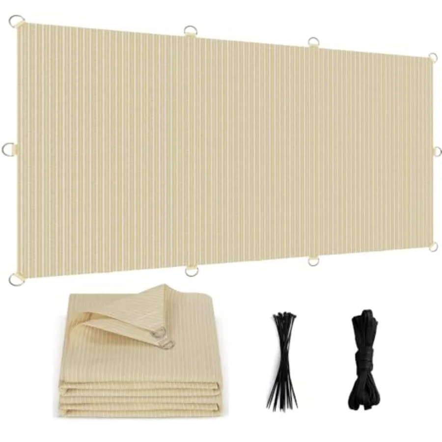 

Sun Shade Cloth, UV Block Outdoor Patio Shade Cover, Permeable and Tear Fade Resistant Rectangle Sunshade Fabric for Backyard,
