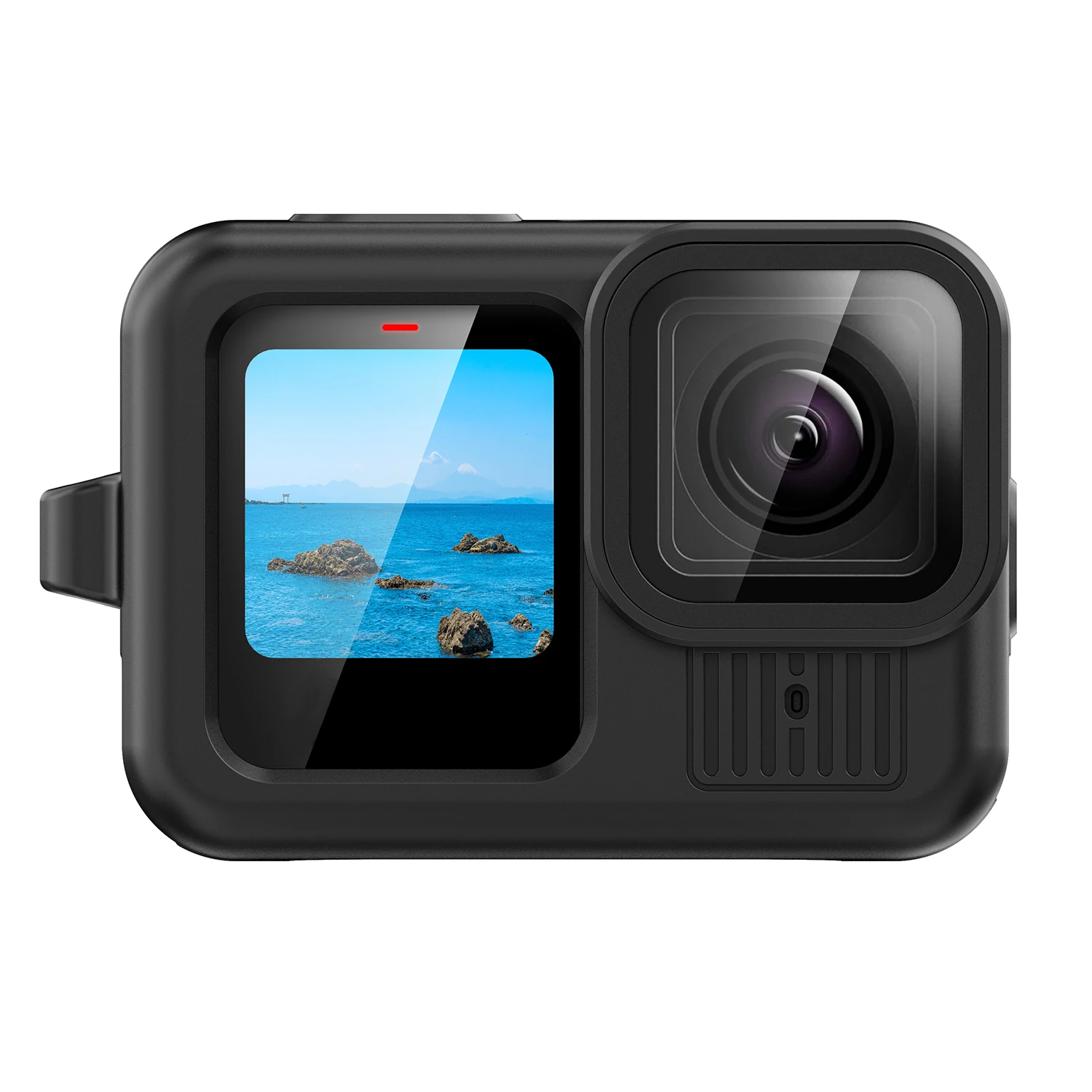 For GoPro Hero 13 Black Accessories Silicone Case Protective Soft Housing Rubber Shell with Tempered Glass Screen Lens Protector