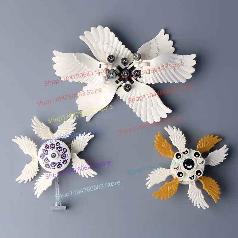 MOC New Mini Figure Accessory, Angel Wings Toy, Building Block, Collectible, Display Decor, Holiday Gift