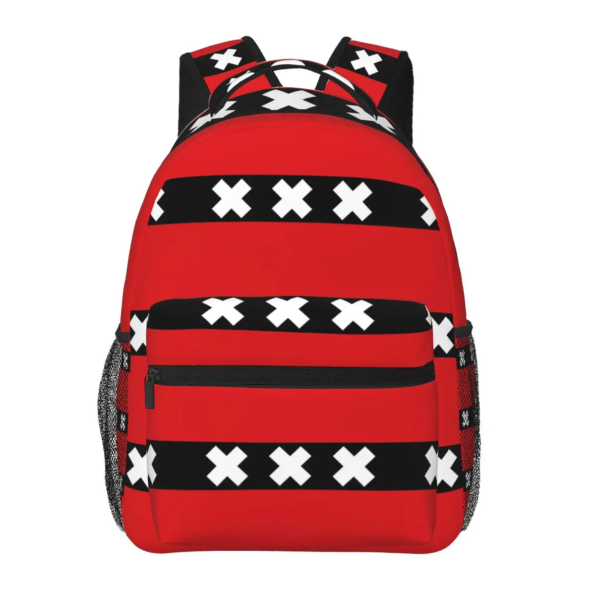

Amsterdam Flag Stickers And Products Backpack Hot Sale Daypack Large Capacity BookBag School Bag Shoulder Bags for Men Women