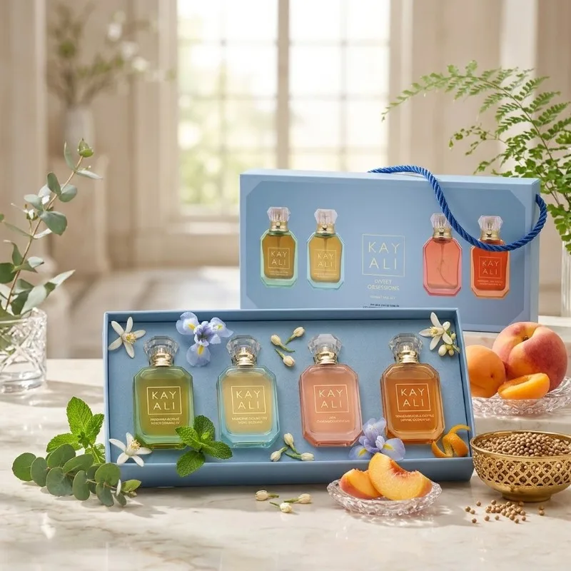 KAYALI Coffret Découverte Eau de Parfum Unisexe 30ml*4 Format Voyage avec Notes Vanille Oud Fruitées Florales Sweet Obsessions