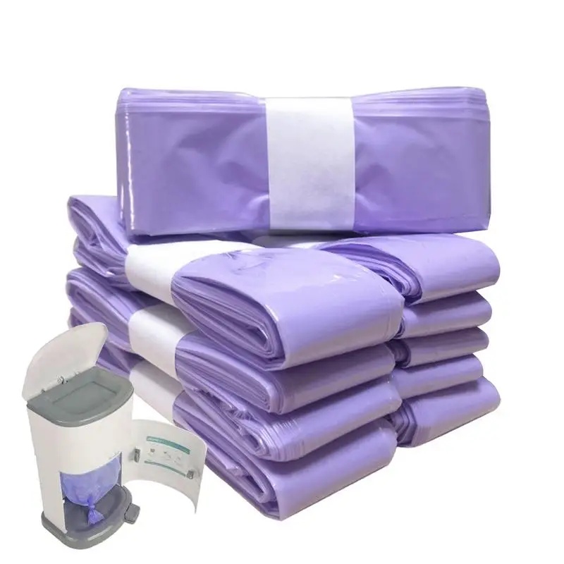 

Diaper Waste Refill Bags Sustainable Use Kids Waste Bags 10 Packs Leak-proof Sustainable Anti-Odor Effect Kids Trash Refills