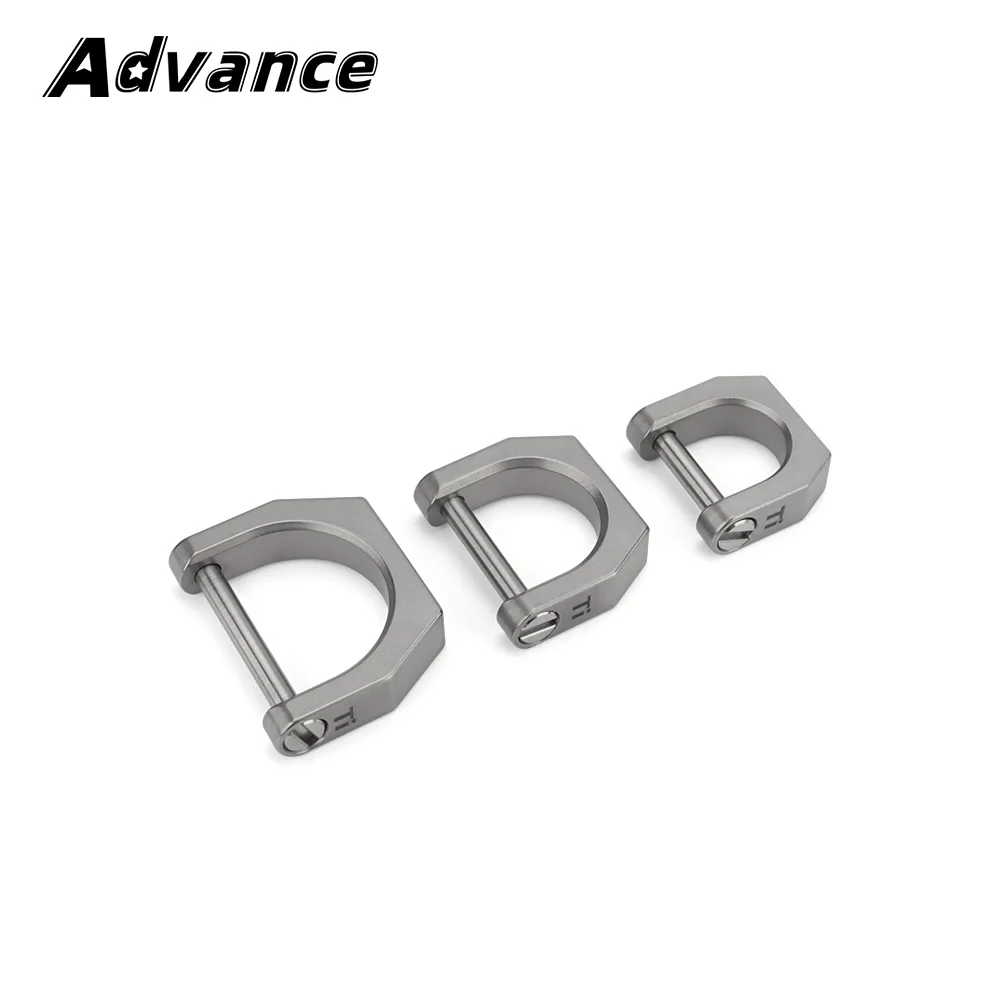 D Shape Titanium Alloy Buckle Outdoor EDC Tool Horseshoe Buckle Car keychain