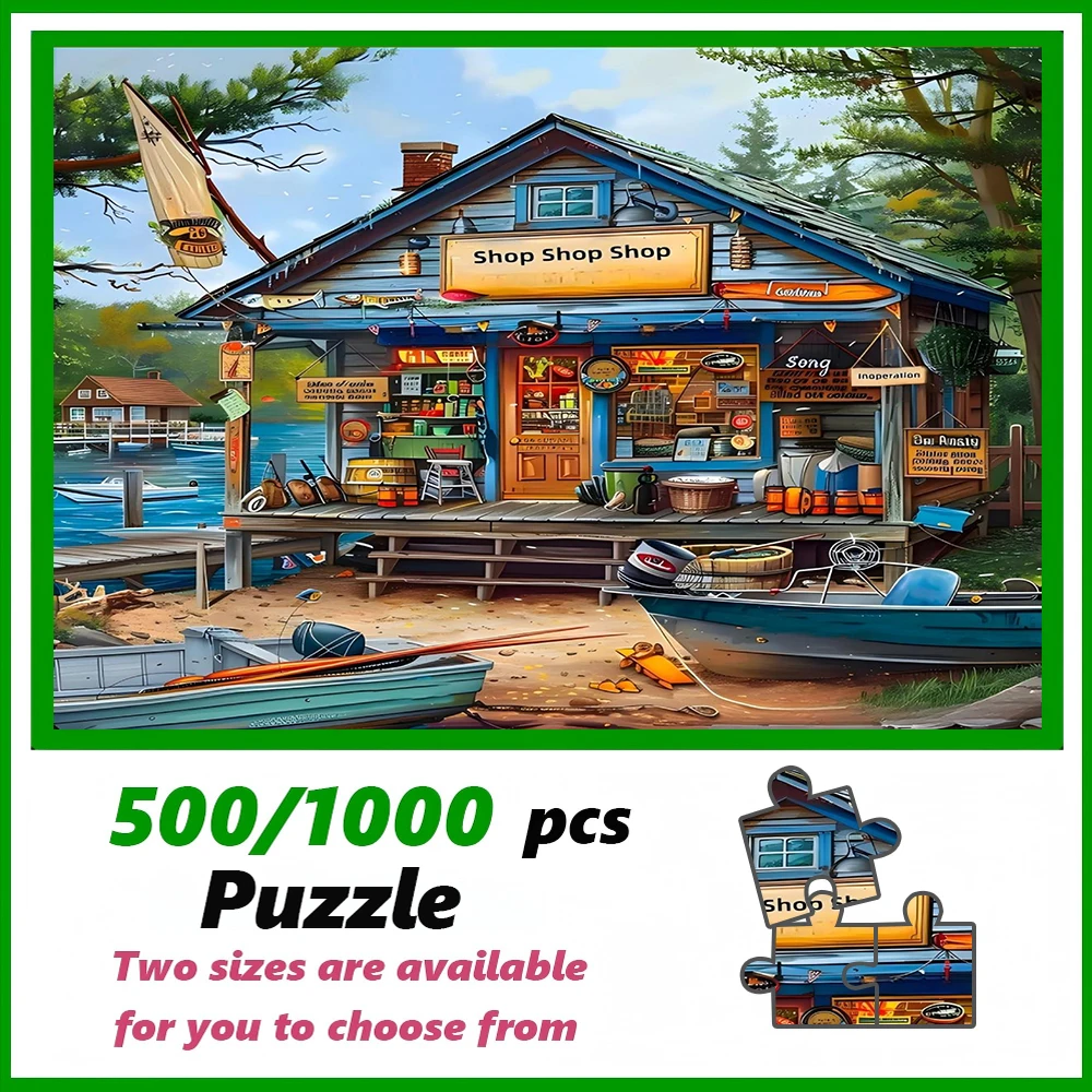 Ein hochwertiges 500/1000-teiliges Puzzle, perfekt für Erwachsene, ist ein unterhaltsames Familienspiel, das Stress abbaut und großartig für die ganze Familie ist.
