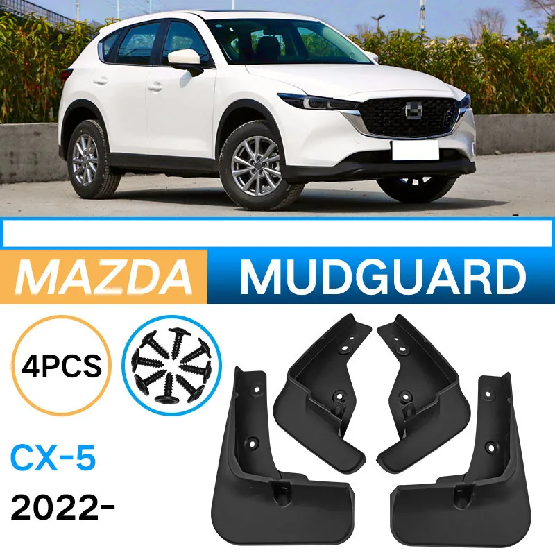 Mudguard For Mazda CX-5 2022 Fender Car Tire Soft Rubber Mud Flap Auto Accessories