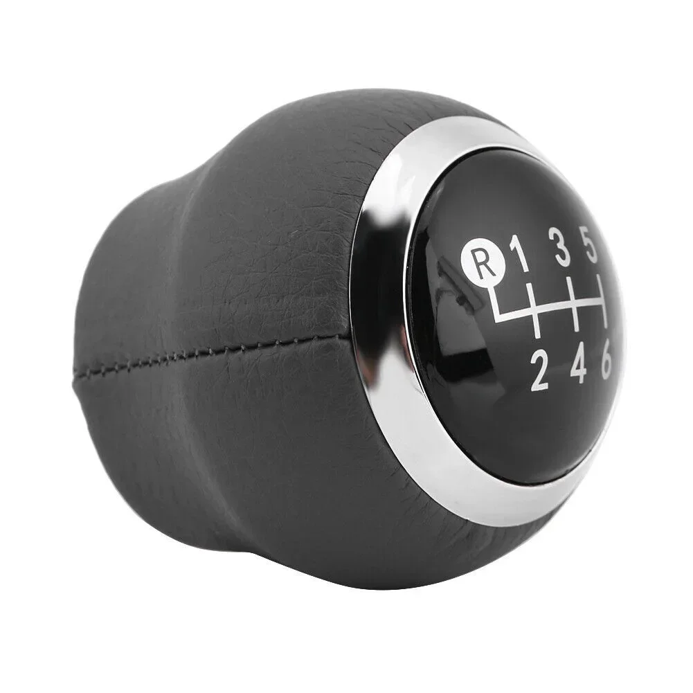 

6-Speed Shift Knob 6 Speed Gear Shift Knob Clear Numbering Direct Replacement Enhanced Look Glossy Black Finish