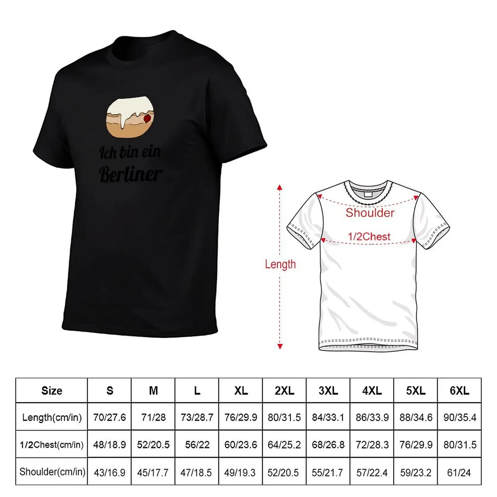 Ich bin ein Berliner T-Shirt shirts graphic vintage anime shirt workout shirts for men