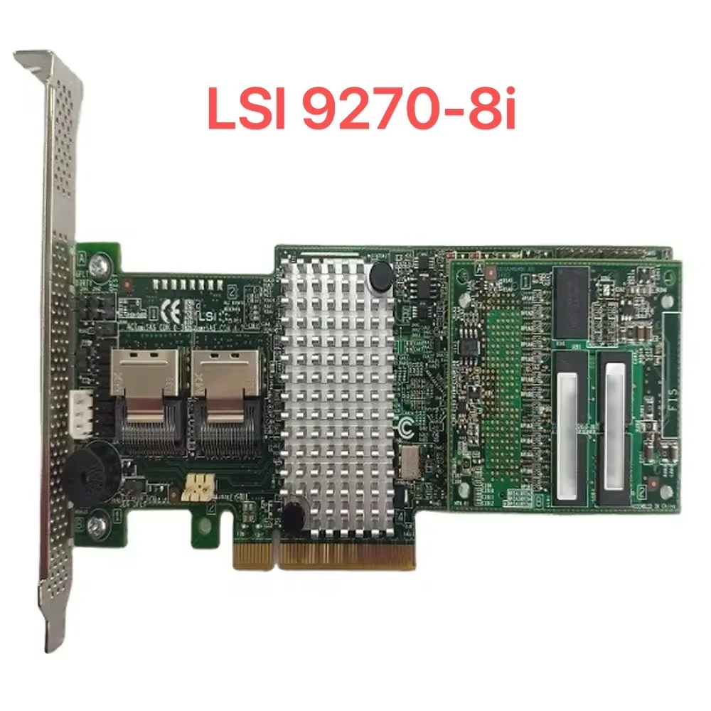

SAS 9270-8i 6Gb/s PCI but ROHS Certified Express 3.0 RAID Controller External Eight-Port SATA+SAS Network Card Used 9270-8i