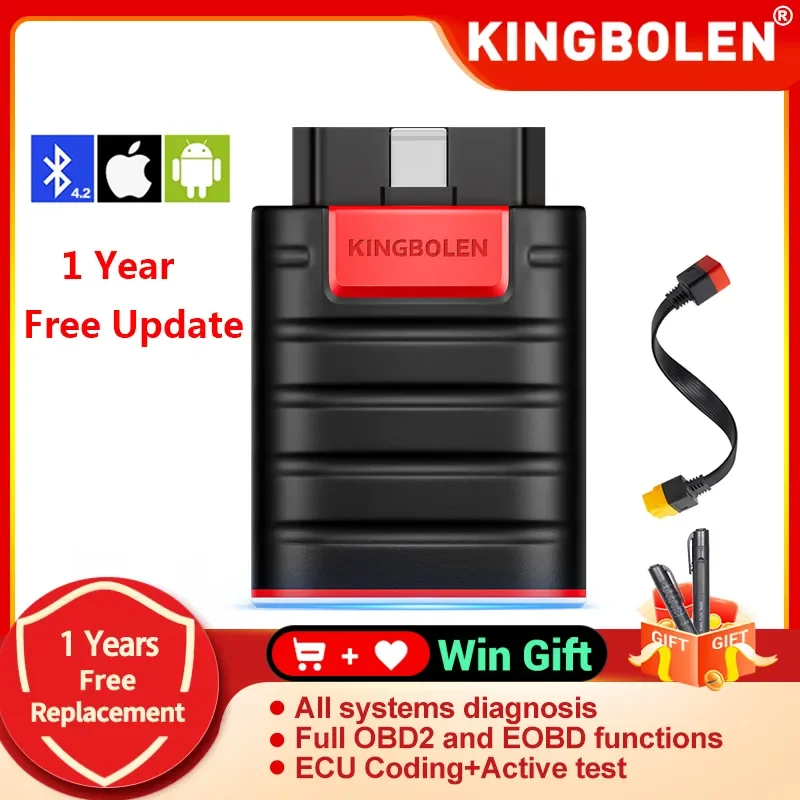 Kingbolen Ediag Car OBD2 Scanner Diagnostic Tools HOT All System Full Software 1 Year Free 16 Reset ECU Coding PK Thinkdiag