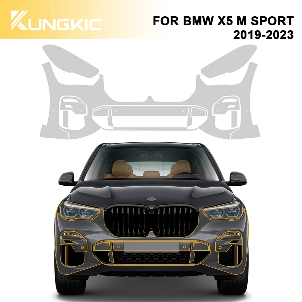 

TPU Protection Film For BMW X5 G05 M SPORT 2019-2023 Front Rear Headlights Trunk Self Healing Invisible Transparent Body Sticker