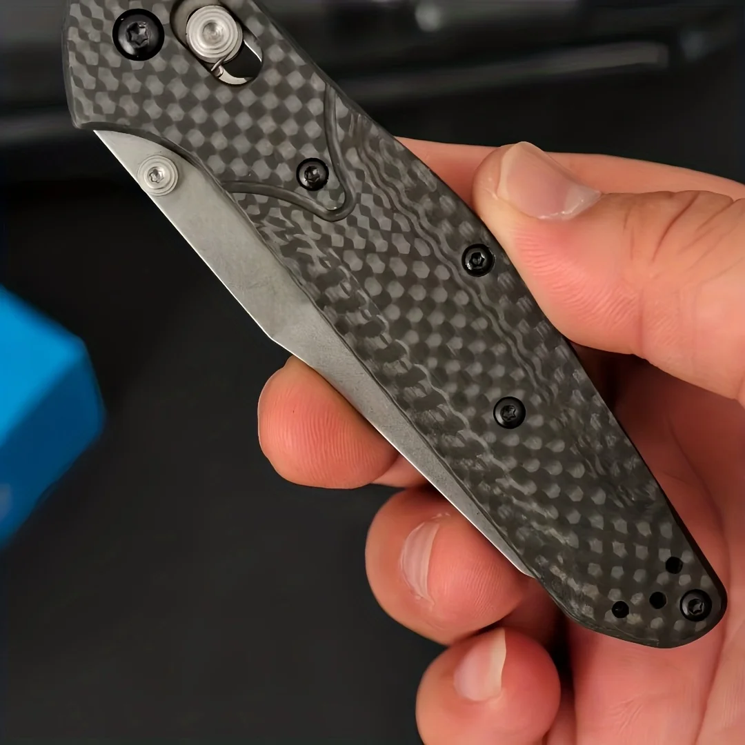 BM 940 ألياف الكربون مقبض يد واحدة سريعة فتح سكين للفرد في الهواء الطلق التكتيكية التخييم EDC سكينة سرفايفل مغامرة أدوات إنقاذ