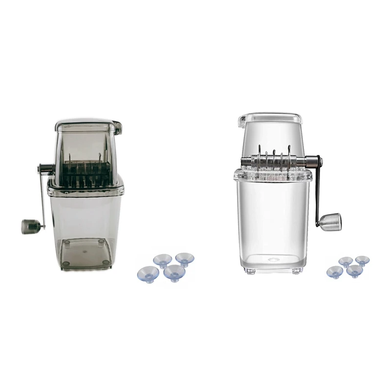 Ice Crusher Manual Rotary Ice Crusher Cocktails Slush Machine Ice-Cube Crushed Smoothies Ice Crusher Machine Home