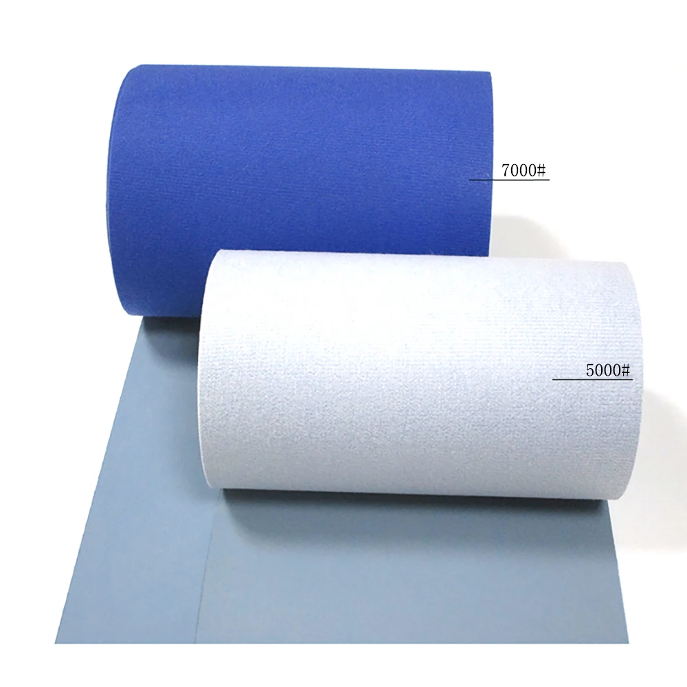 1.38Meters Width 230mm 450mm Hook&Loop Flocking Wet Dry Sandpaper 3000-10000 Grit Self-adhesive Water Sanding Sheet