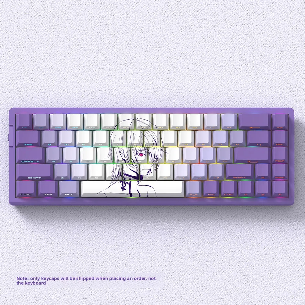 

Колпачки для клавиш Miyu Lelouch — утолщенный OEM-профиль с боковой гравировкой, полупрозрачный ПБТ, термосублимация, совместимый с 60% клавишами