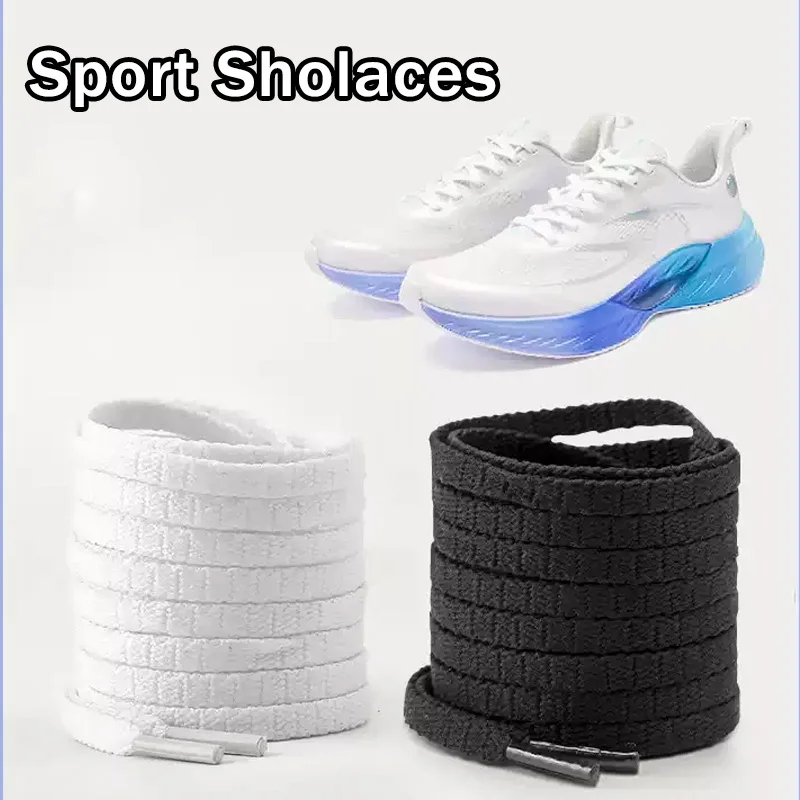 Design Durable Running Shoe Laces - 5mm Flat Athletic Shoelaces for Sneakers - Serrated Thread Replacement Laces for Men Women