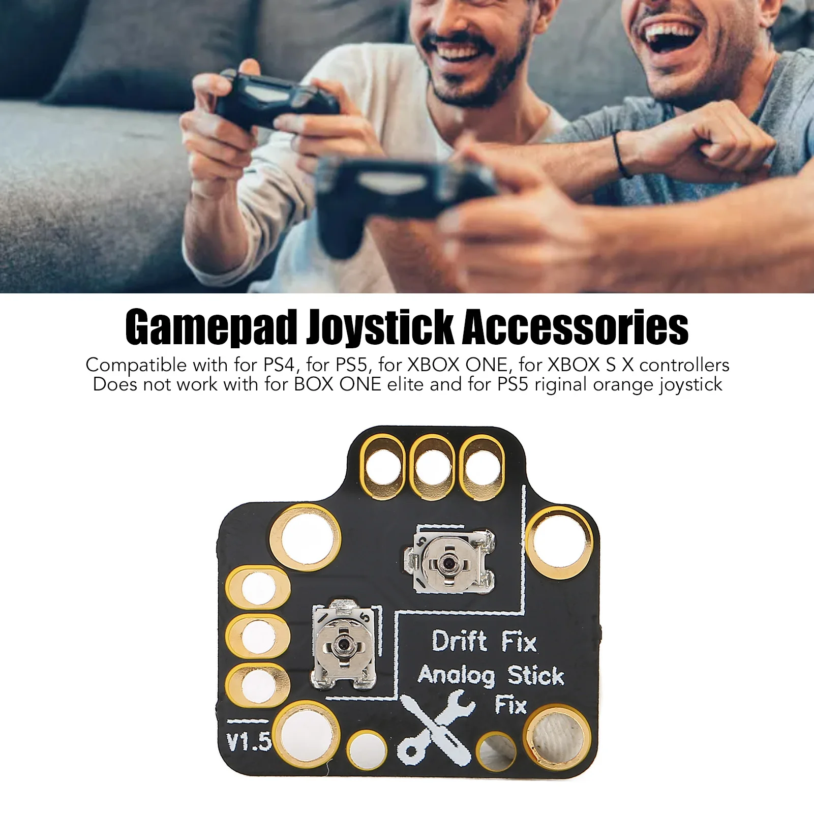 Gamepad Joystick Drift Fix Mod Easy To Install Replacement Gamepad Joystick Drift Repair Board PCB for Game Controllers