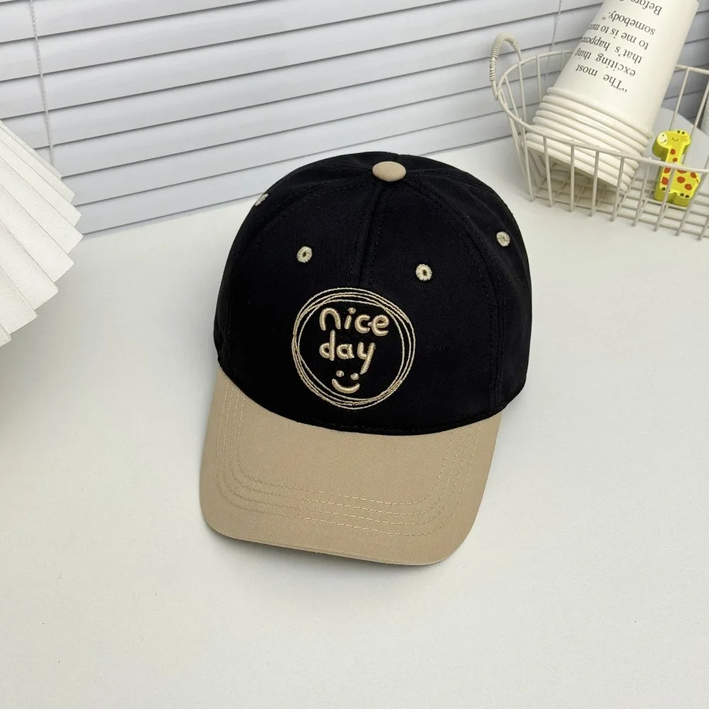

New Letter Embroidery Baseball Hat Casual Breathable Duck Tongue Hats UV Protection Sunscreen Cap Children
