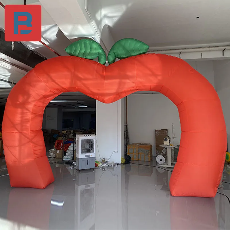 

Giant inflatable apple arch air model cartoon Apple Orange Snake Fruit Festival opening Christmas Eve lighting advertising