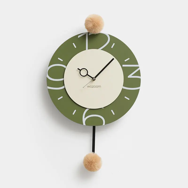

Zml clocks wall clock living room light luxury minimalist new creative wall art clock