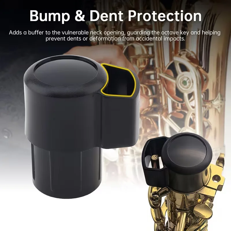 Bent Neck Plugs for Alto/Tenor/Soprano Saxophones,ABS Sax Plug,Anti Button Collision,Woodwind Instrument Protector Accessories