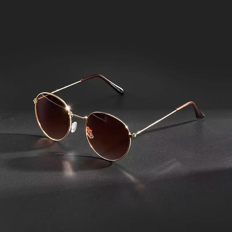 

Round Sunglasses Men Vintage Metal Sun Glasses for Women Luxury Brand Goggle Sun Eyewear Ladies Glasses for Female Male