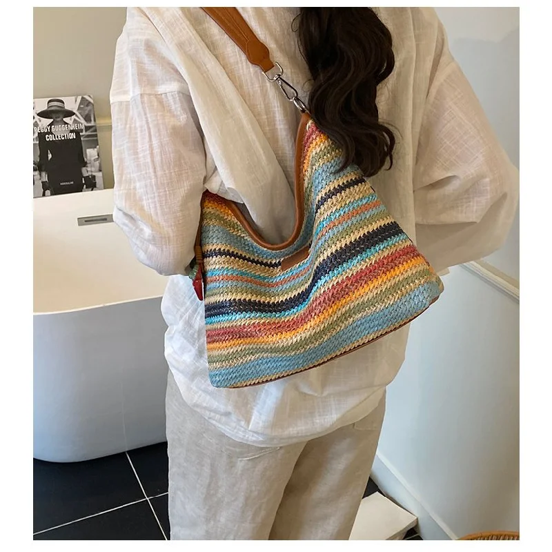 

Стильная повседневная простая женская сумка через плечо с модным дизайном и уникальным буквенным логотипом, кожаная сумка-тоут, элитная мода