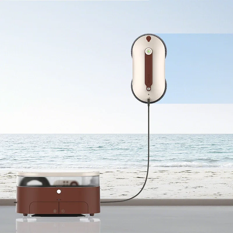 

SATUO Smart Automatic Water Spray Ic Voice Broadcast Ultra-thin Design Glass Window Cleaning Robot