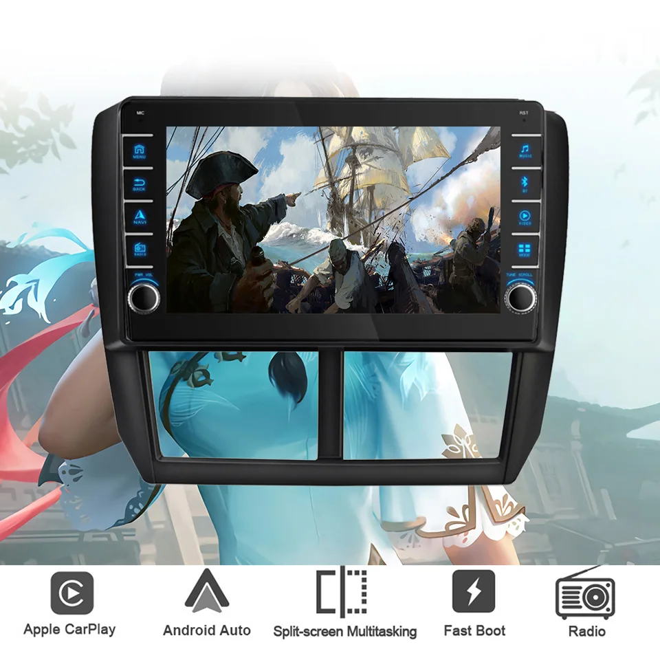 For Subaru Forester Impreza 2007-2013 Car Radio Audio Multimedia Video Music Player HU GPS Navi Android13 Car intelligent system