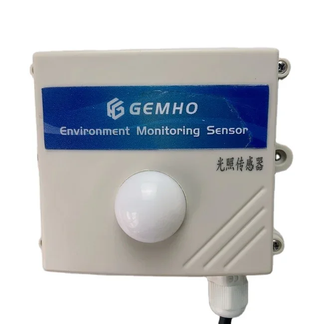 Professional RS485 Light Level Sensor Industrial Outdoor Wall-Mounted Light Level Brightness Meter Transmitter