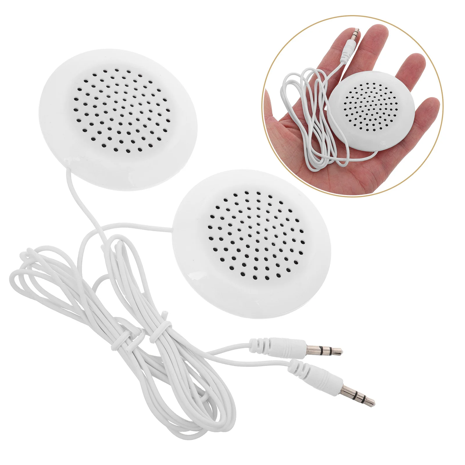 

2pcs Mini Portable Speaker For Sleeping Small Under Pillow Audio Device Travel Music Sound Compact External Stereo Speaker For